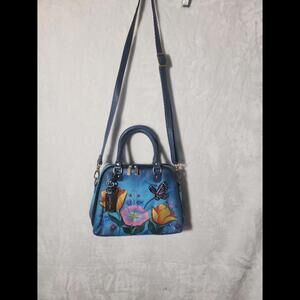 (E1) NWOT Anuschka Satchel w shoulder strap,